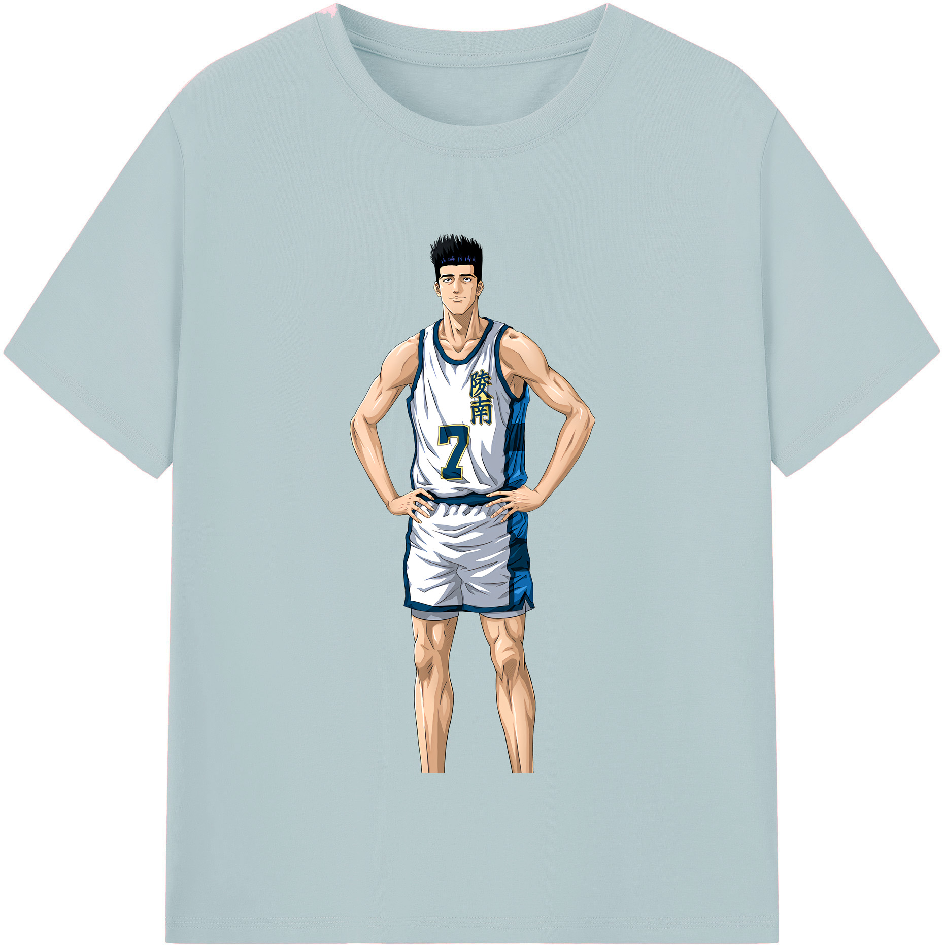 SLAM DUNK／スラムダンク 綿100％半袖Tシャツ（フロントプリント）